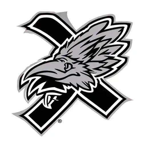 Chief Football Team Logo Mixed With The Jayhawks Basketball Team Logo Add A Cross And Hide The Names