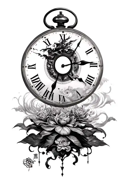 No Time To Waste In Chines With Digital Time Running