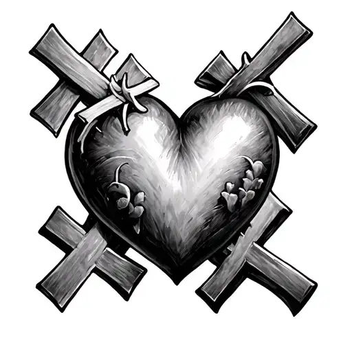 Heart And Crosses