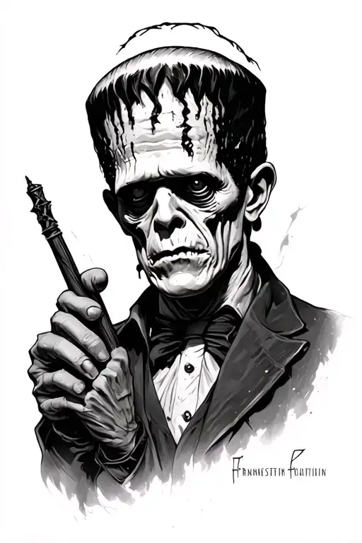 Based On Frankenstein Novel Inspired Scene