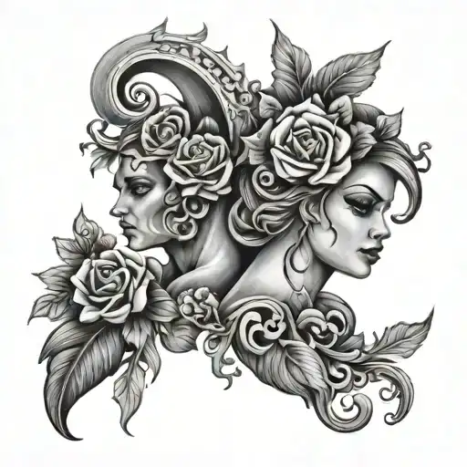 Tatto For A Couple That Got Back Together Symbolizing