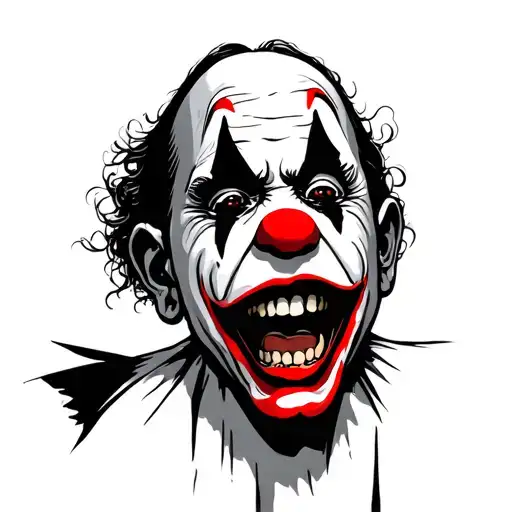 A Clown Crying