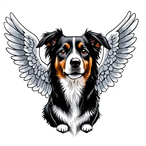 Dog With Angel Wings