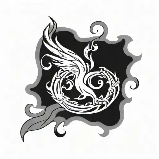 Flaming Olympic Symbol