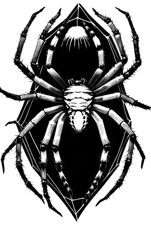 Black And White Spider Crawling Down Web Developer Coding