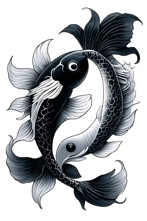 Koi Fish Yin Yang