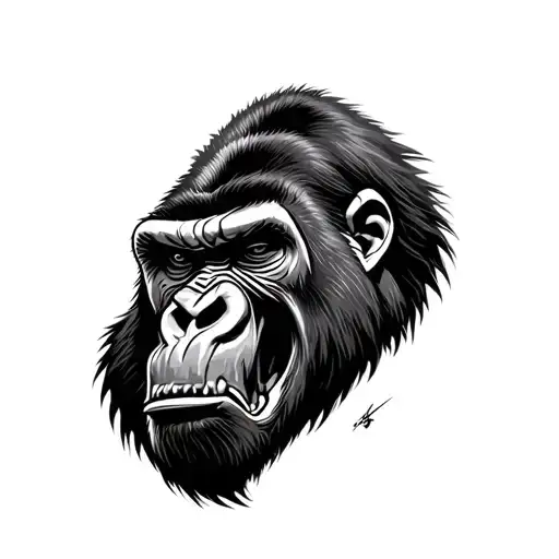 Gorilla Growling