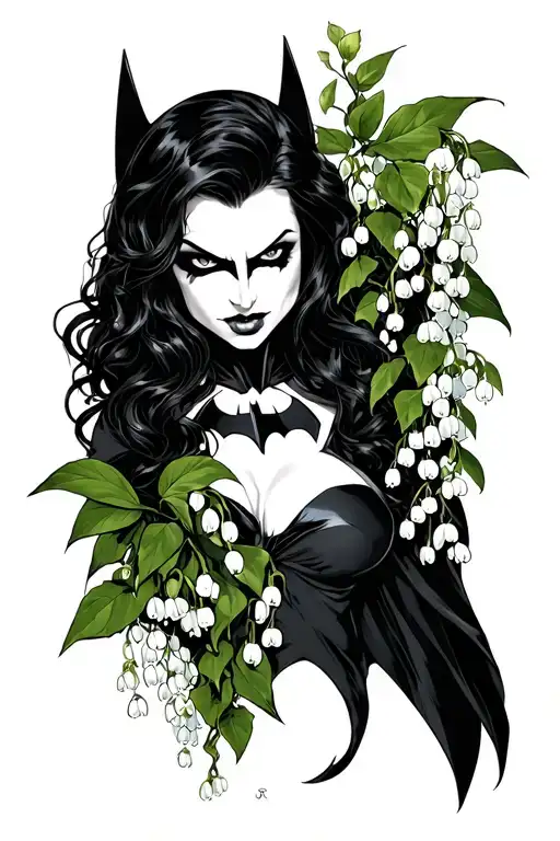 Poison Ivy Batman With Lily Of The Valley