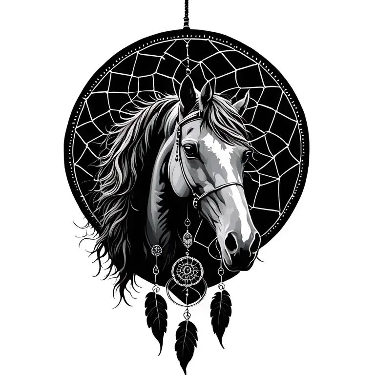 Horse Dream Catcher Entangled