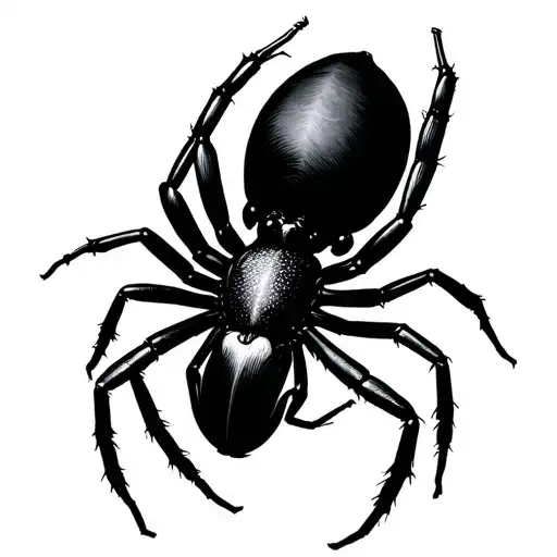 Jus Make A Tattoo With A Black Widow Bones And A A Web