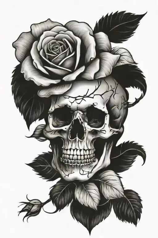 Skull Rose