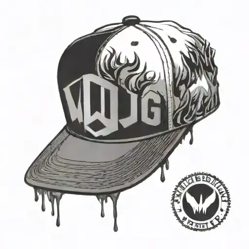 Snapback Hat With Wu Tang Clan Logo