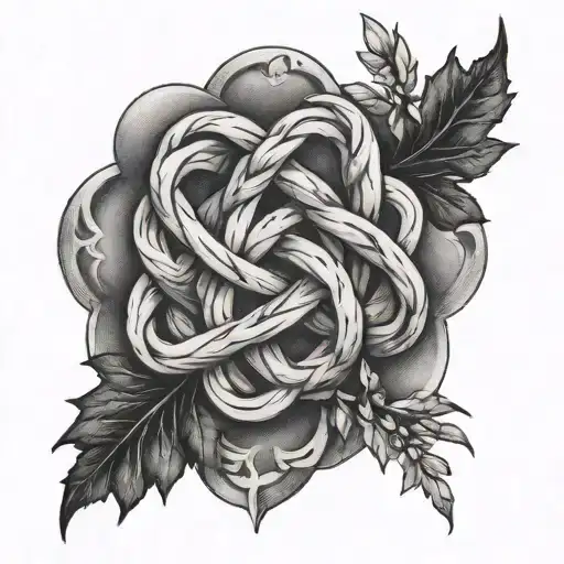 Witch's Knot And Heather Flower Stem