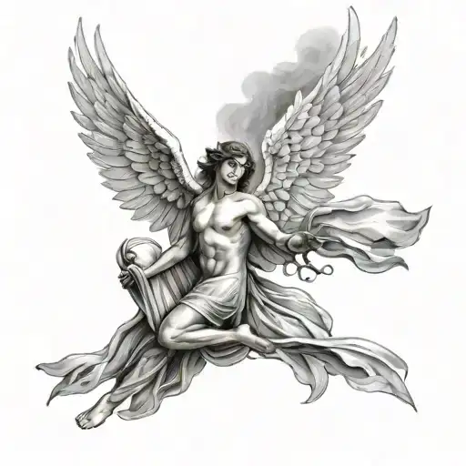 Angel Spread His Wings