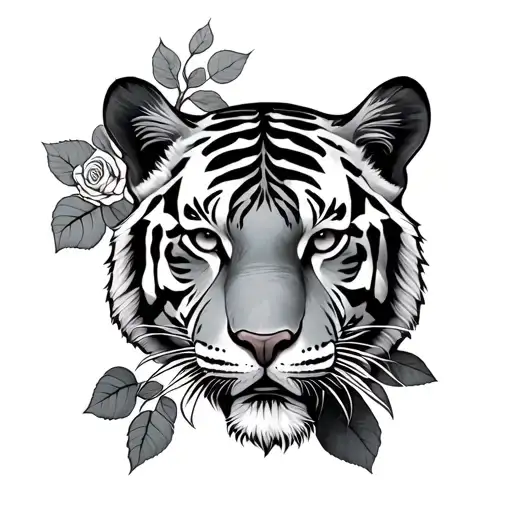 Tiger And Rose