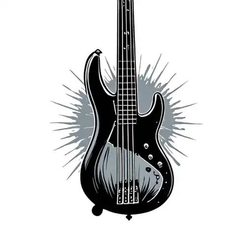 Rustic 4 String Bass Guitar