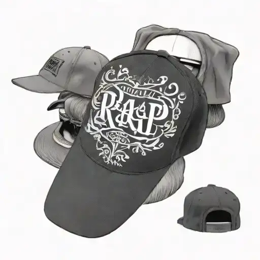 Snapback Hat With Inscription Rap