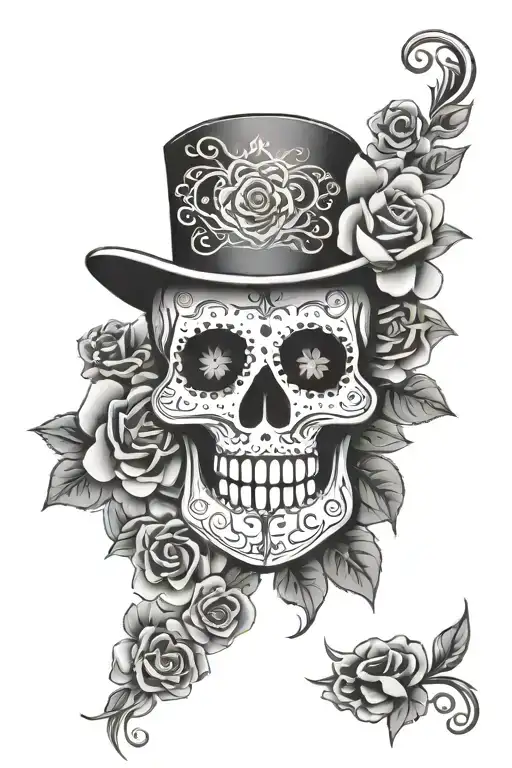 Day Of The Dead With Someones Name Written