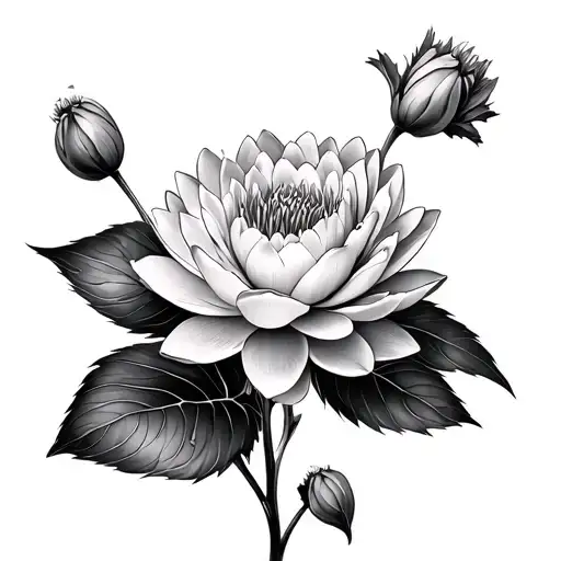 Carnation And Water Lily