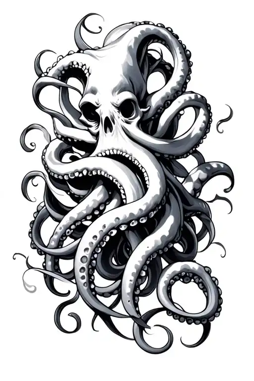 Posiedon And Tentacles Wrapping Its Tentacles