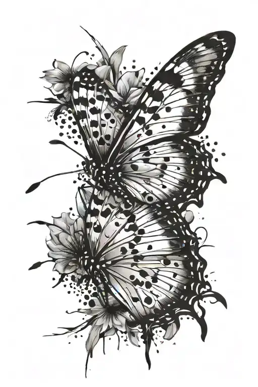 Butterfly Trash Polka Style