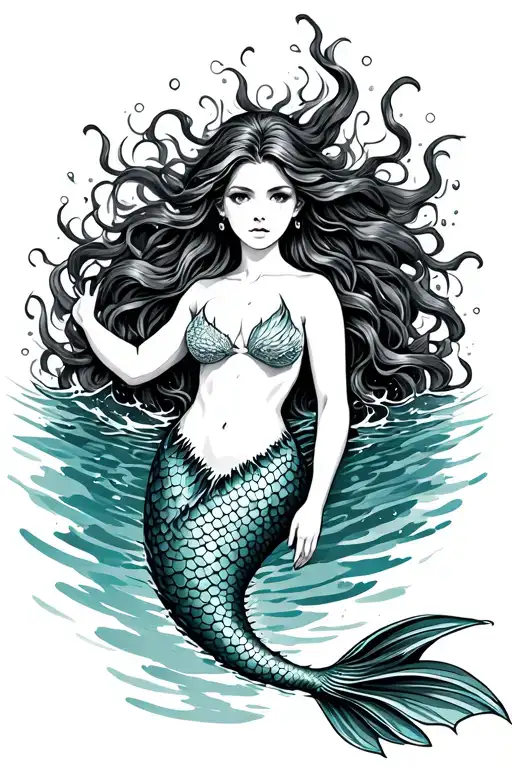 Mermaid Swimming