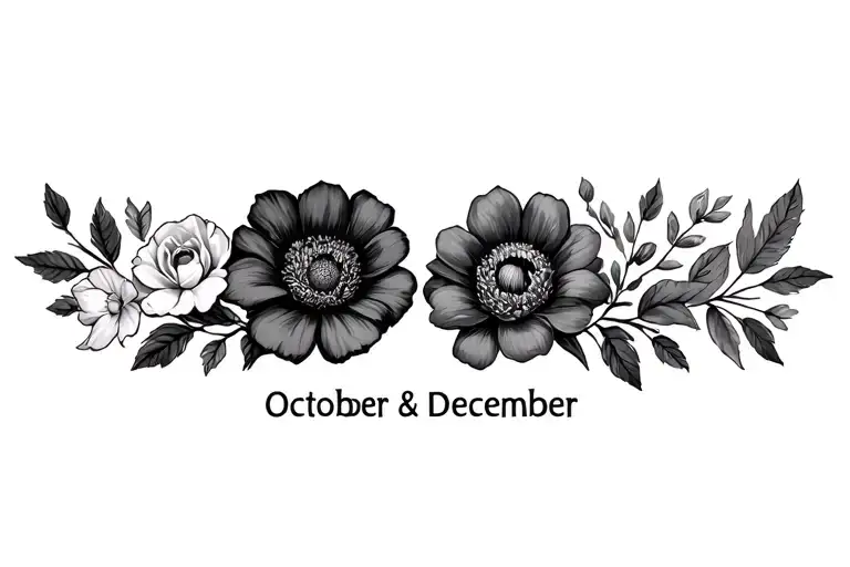 October And December Birth Flowers