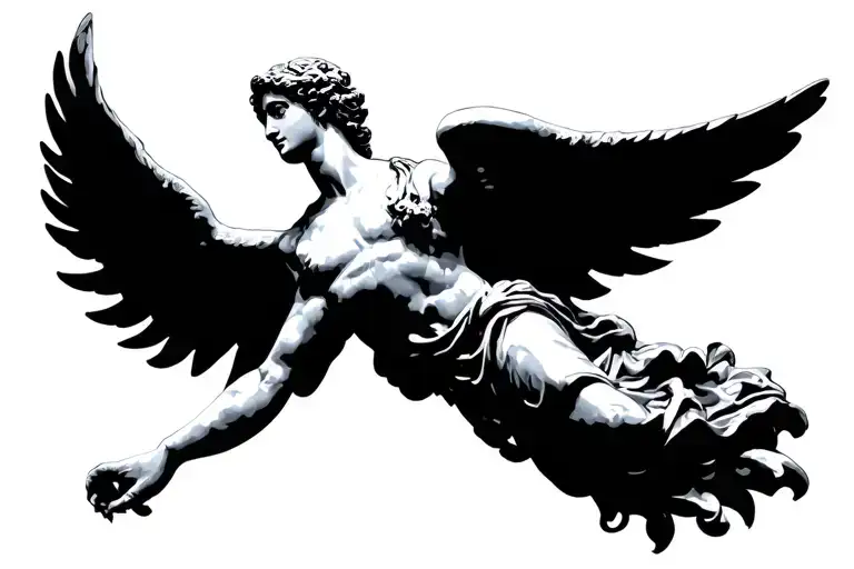 Roman Sculpture Dynamic Angel