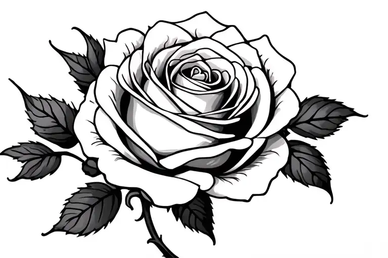 Simple Rose Intertwined