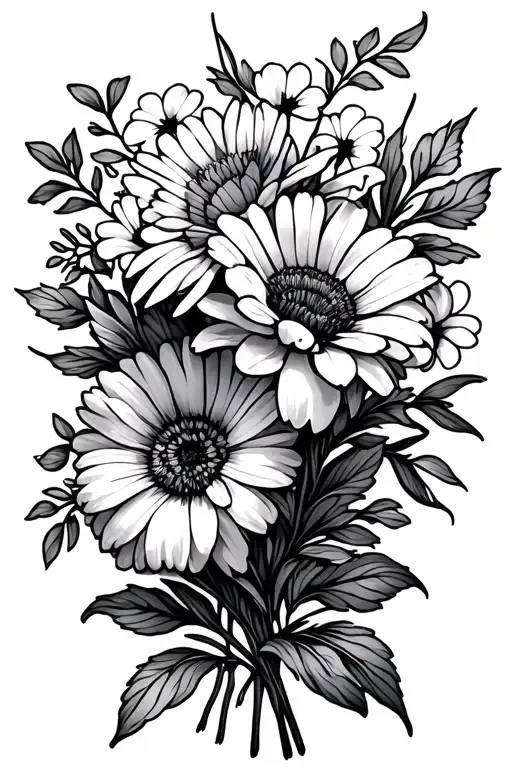 May September And October Birth Flower Bouquet