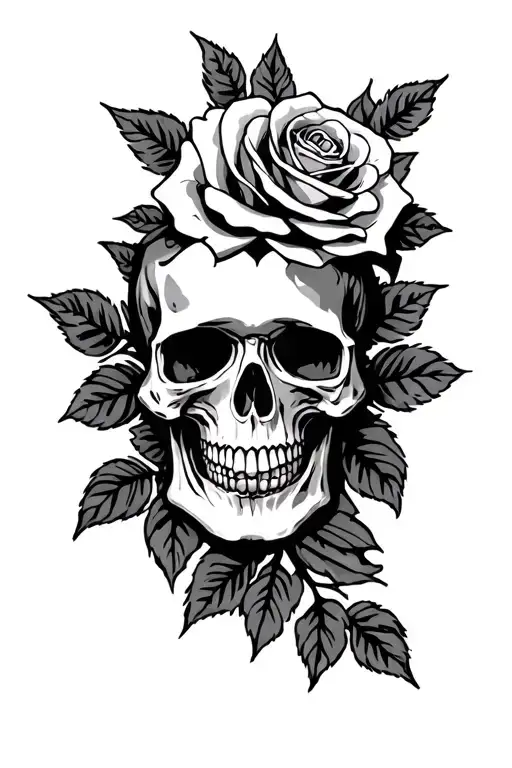 Skull And Roses