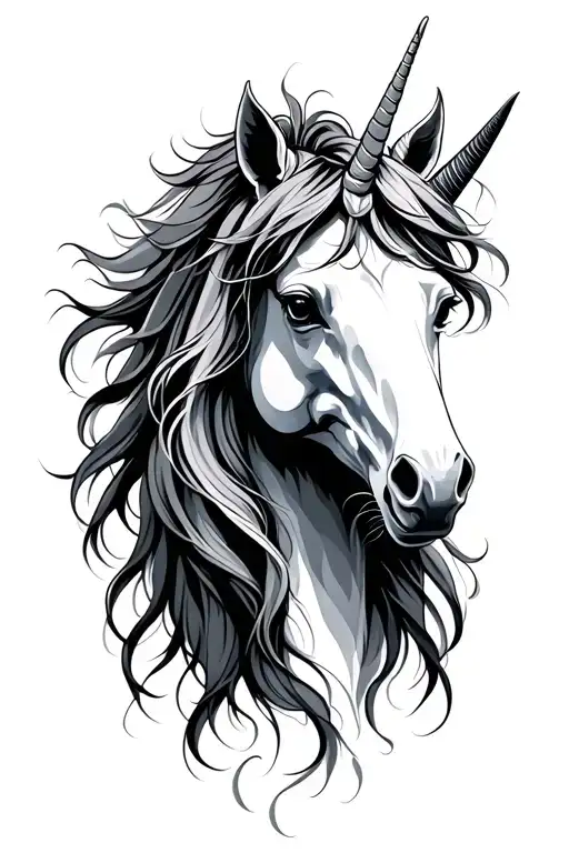 Unicorn With Human Face