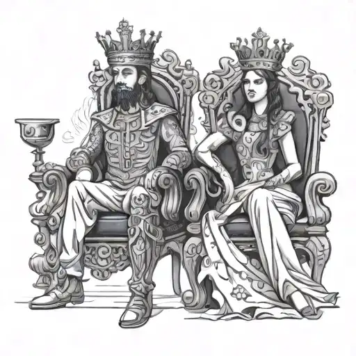 King And Queen Throne Made