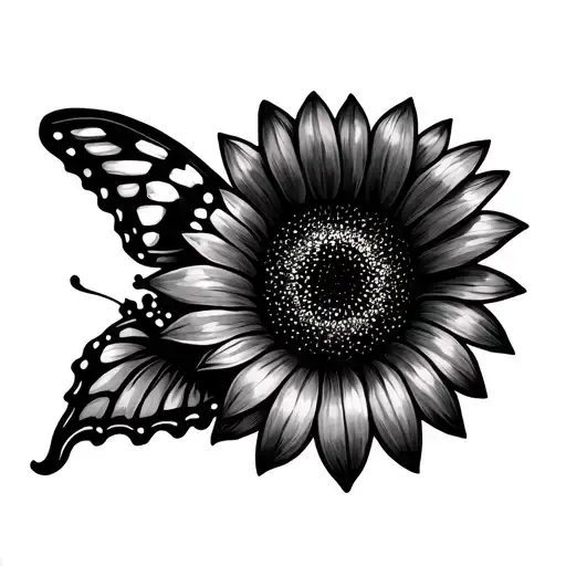 Butterfly Sunflower