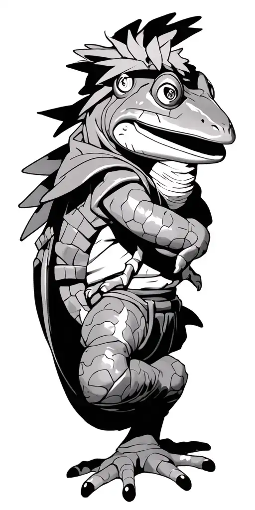 Naruto On His Frog Gamabunta