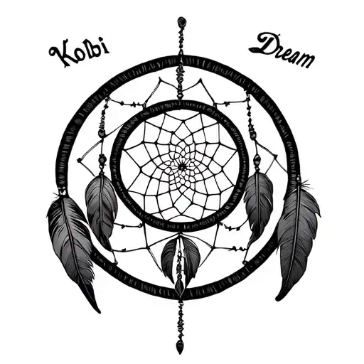 Dream Catcher With Kolbi Written Inside The Circle
