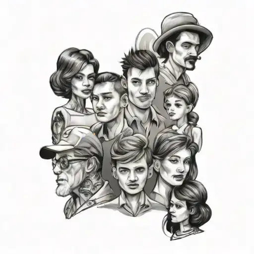 6 Person Family Members