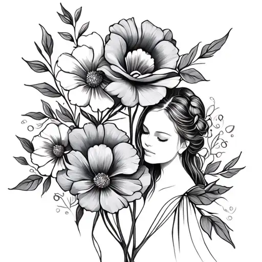 Mother Daughter Flowers