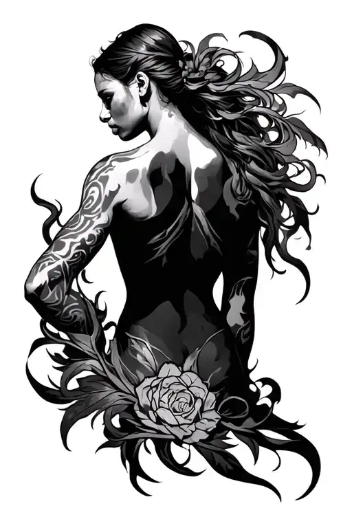 Full Back Tattoo Strength Resilience And Protection