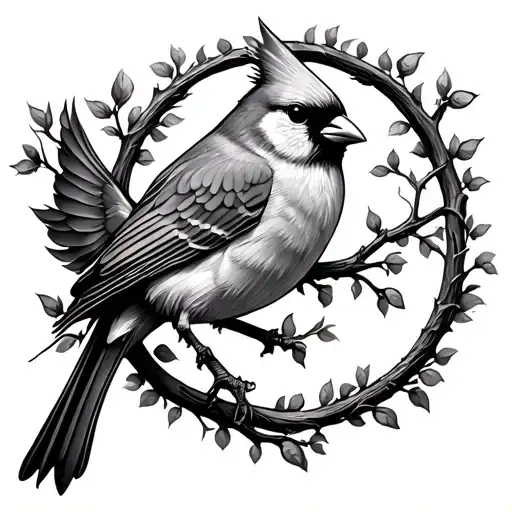 Tree Of Life Cardinal Flying