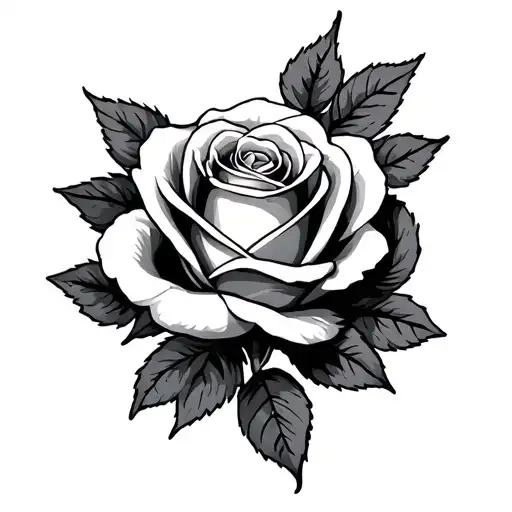 Bre With A Rose Under It