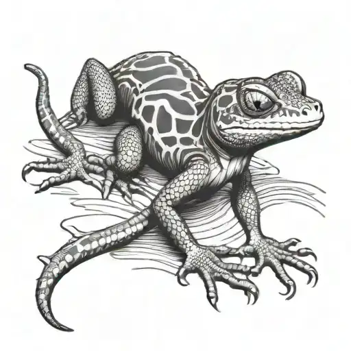 Gecko Lizard Crawling