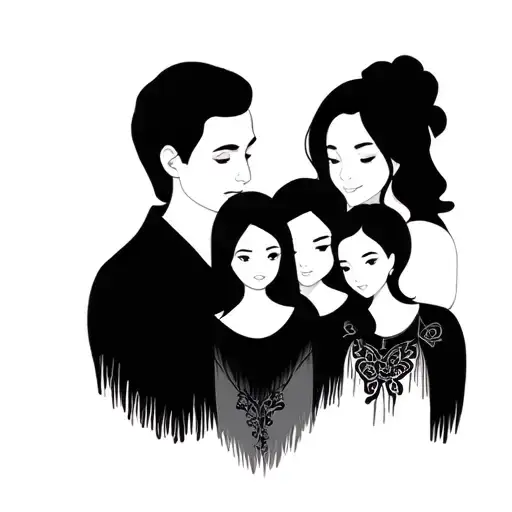 Family Tattoo For A Family Of 5 People