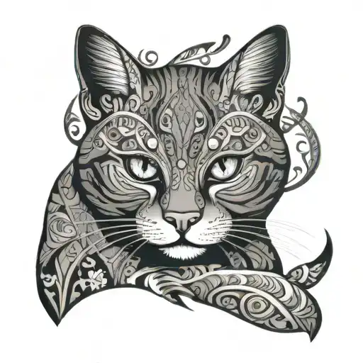 Ethnic Cat With One Eye