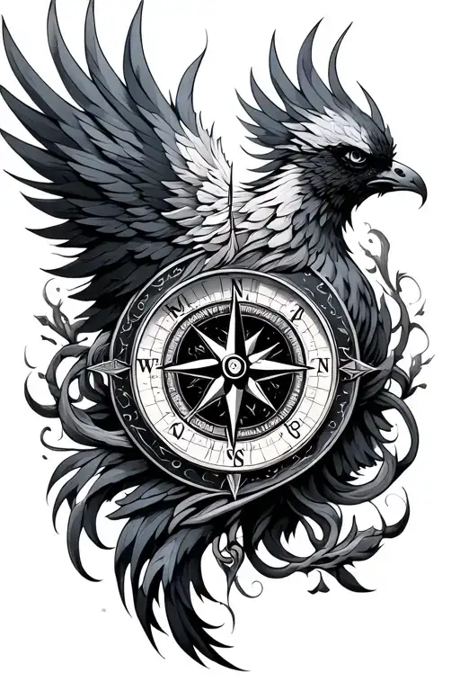 Pheonix Compass Intertwined