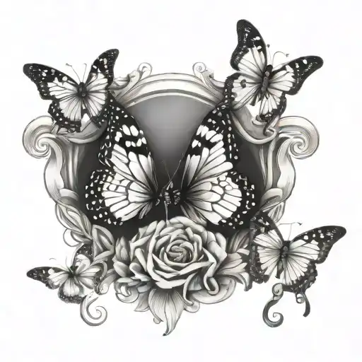 Butterflies On Neck