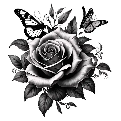 Roses Lilys & Butterflys