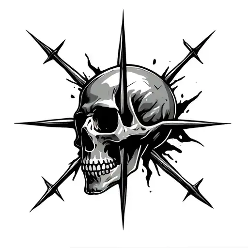 Cross Hair Aiming And Skull