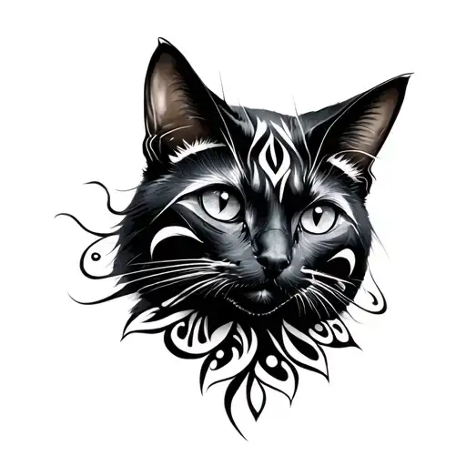 Black Cat Tribal Patterns