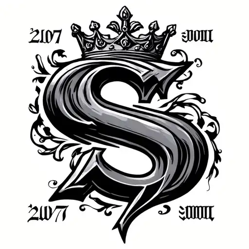 The Letter S Crowned With The Number 2007 In Roman Numerals Below It